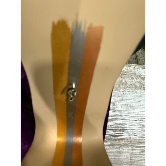 Sam Edelman Velvet Purple Ankle Booties Size 8M - Picture 7 of 10